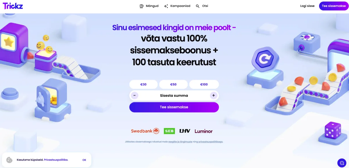 Trickz homepage casino en ligne france fiable